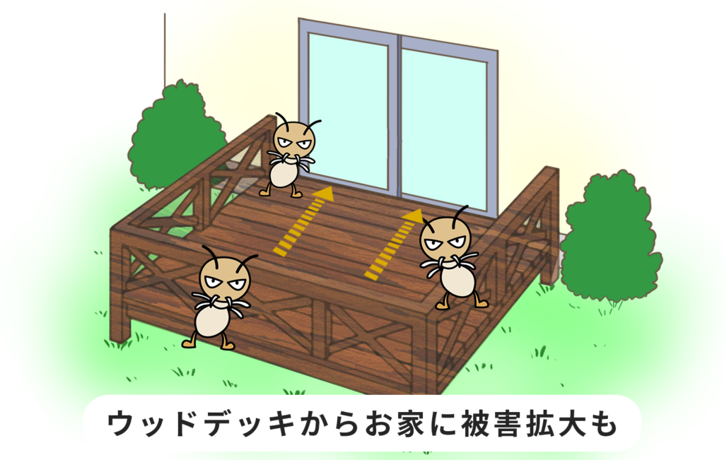 ウッドデッキ解体は地域密着の解体業者で最短即日撤去致します 