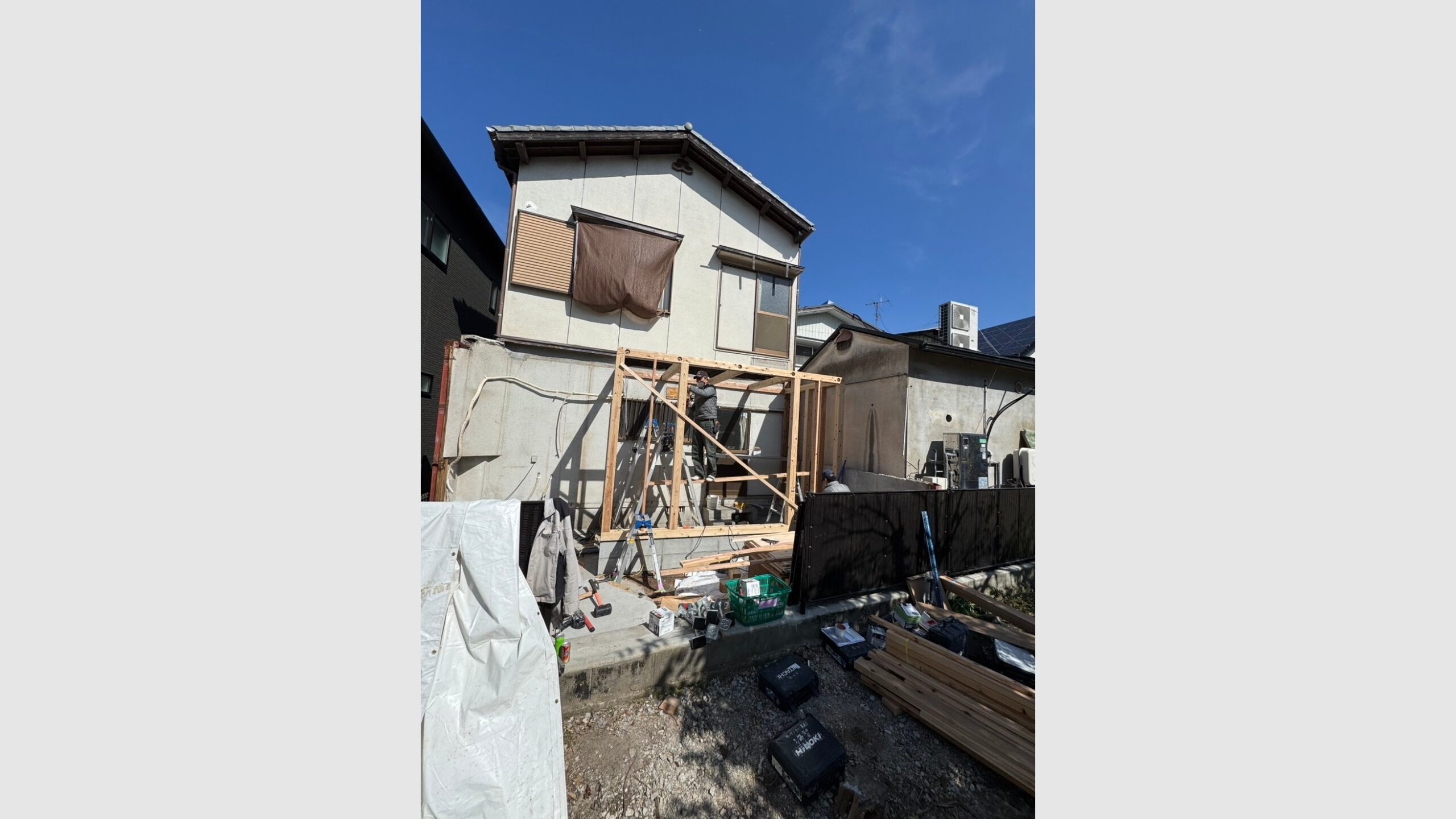 ランドリースペースの増築工事