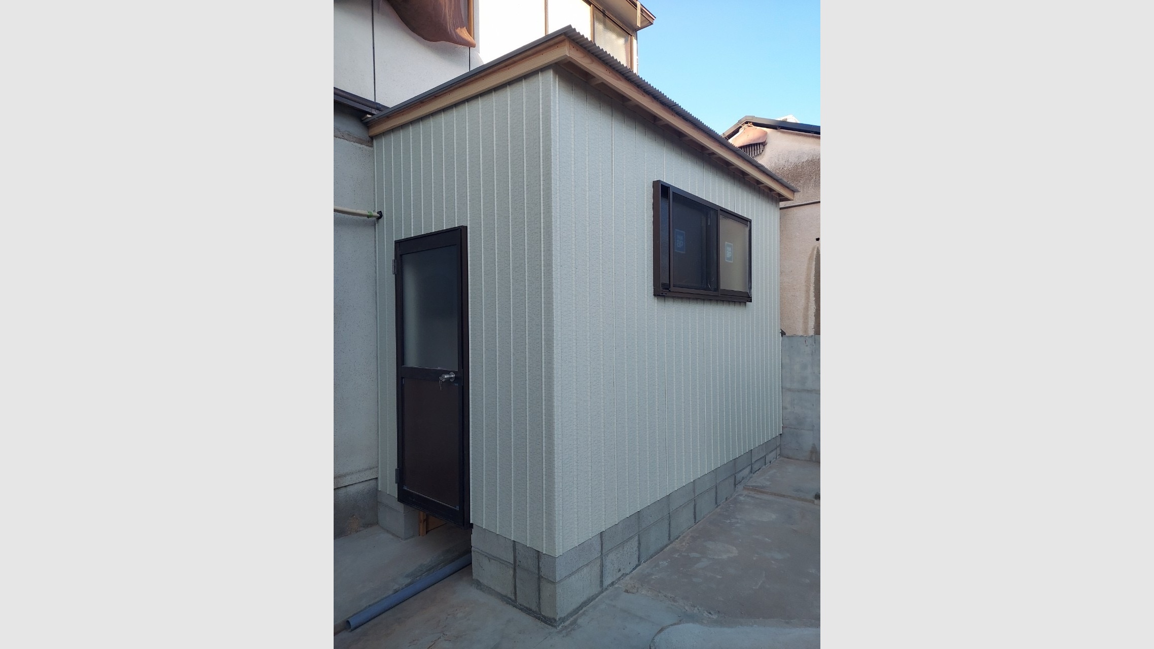 ランドリースペースの増築工事