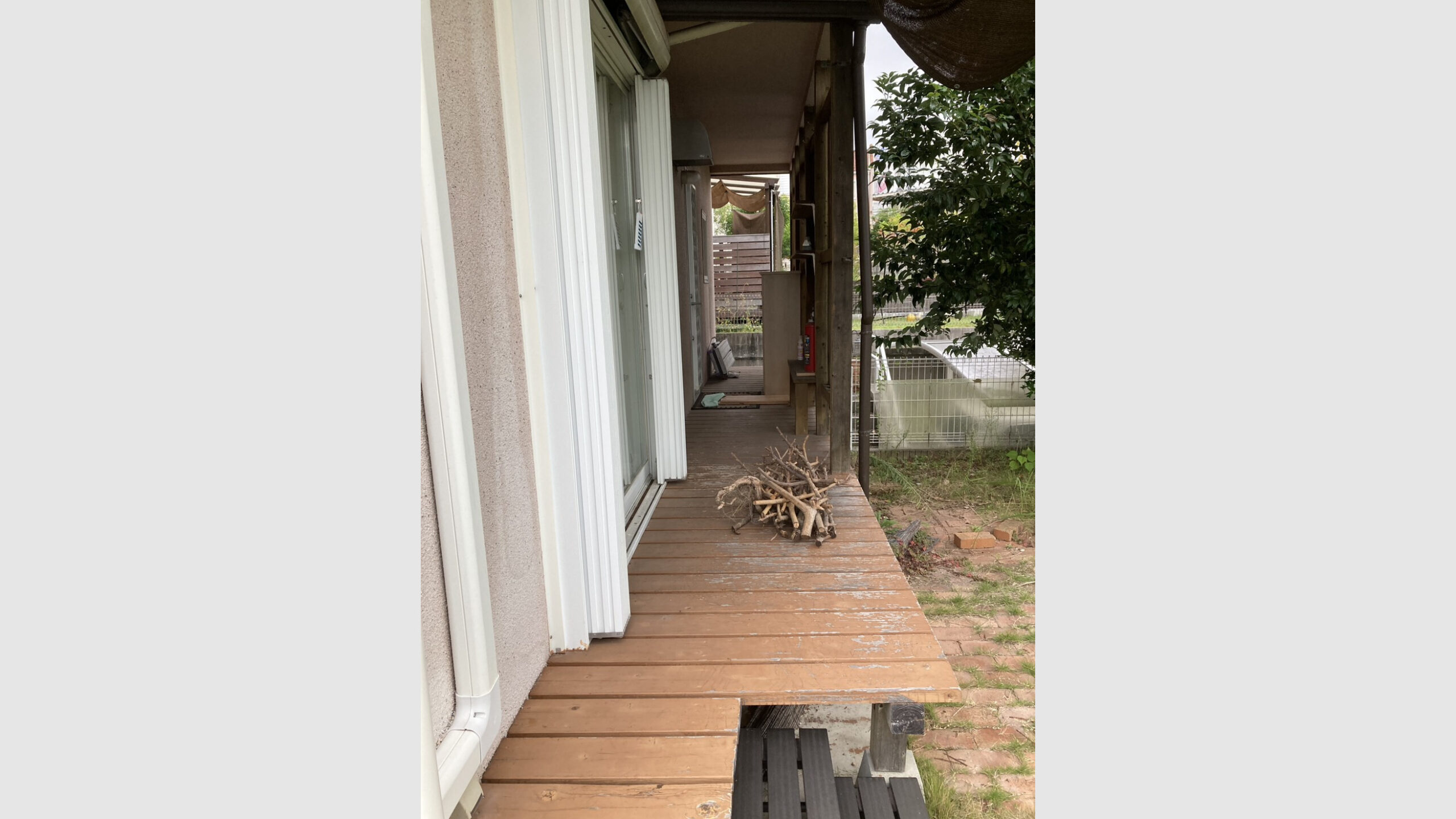 ウッドデッキおよび目隠しフェンスの解体工事