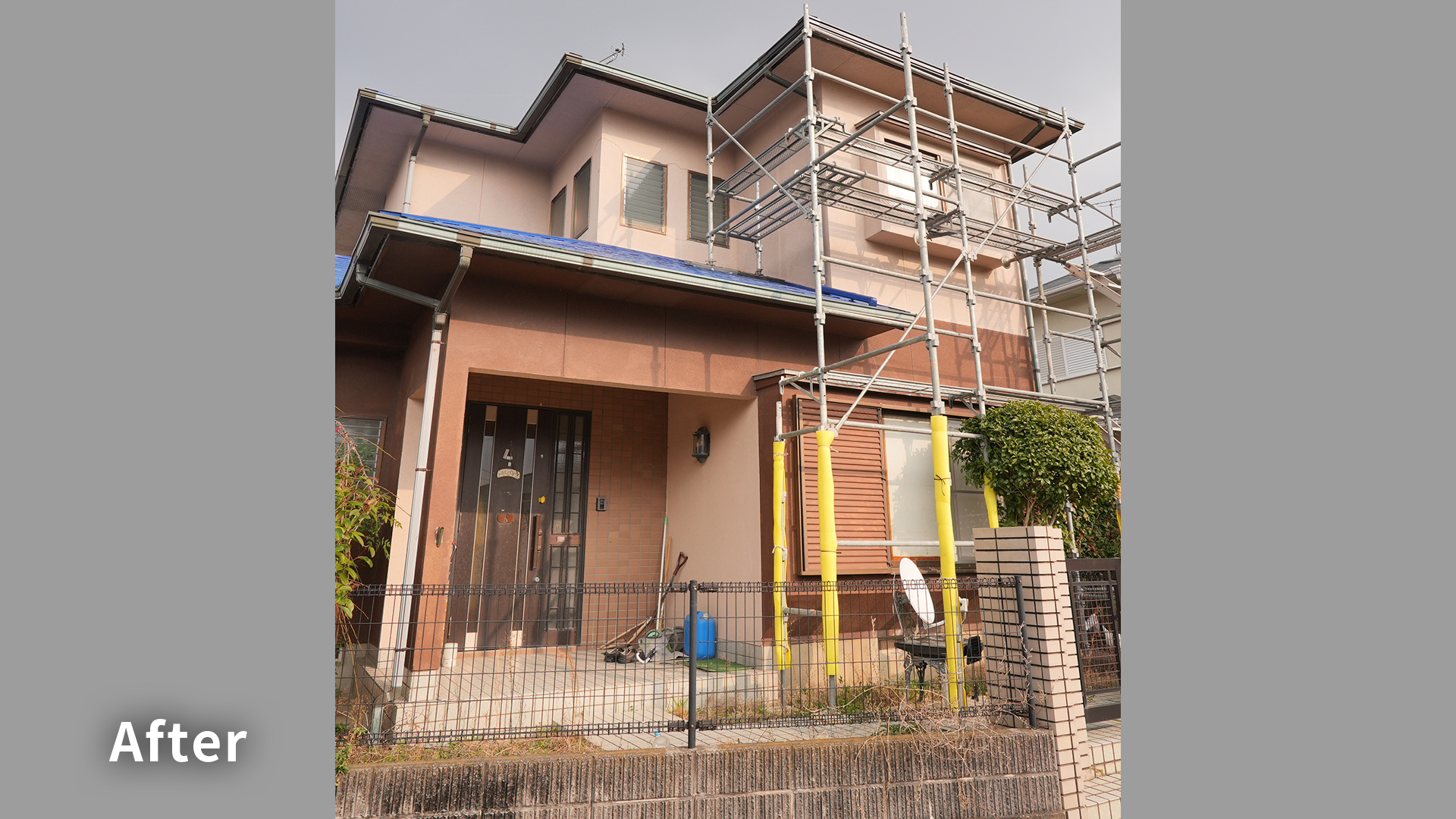 風で飛んだ雨樋の部分交換工事