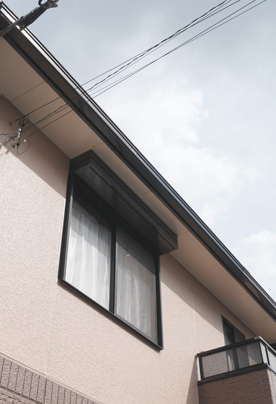 2階の雨樋の部分交換工事