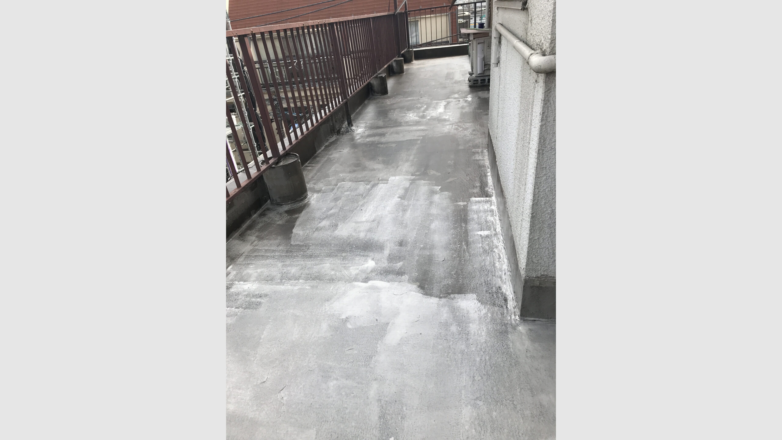 ベランダの防水塗装工事