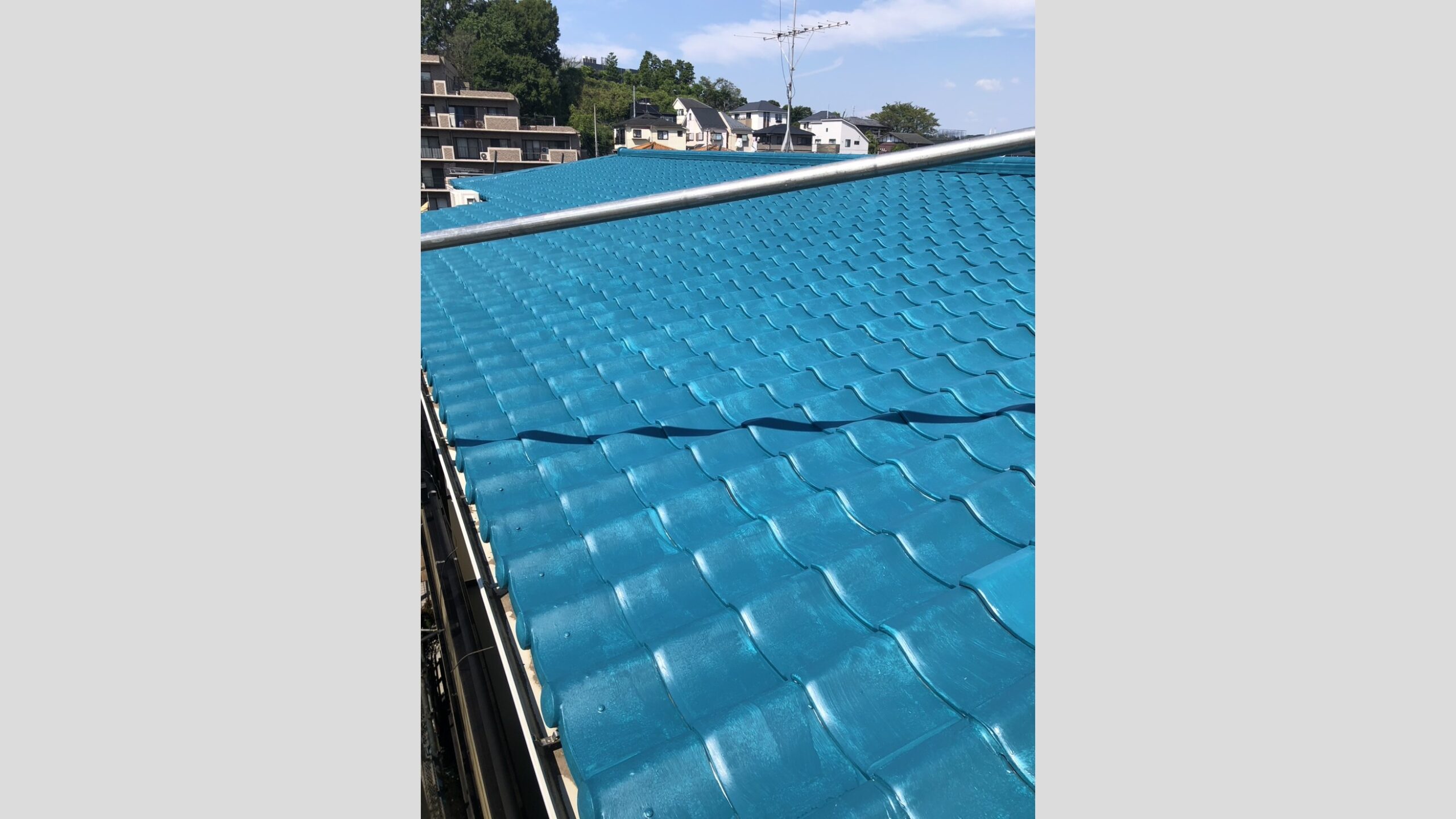 屋根の断熱塗料(キルコート)施工工事