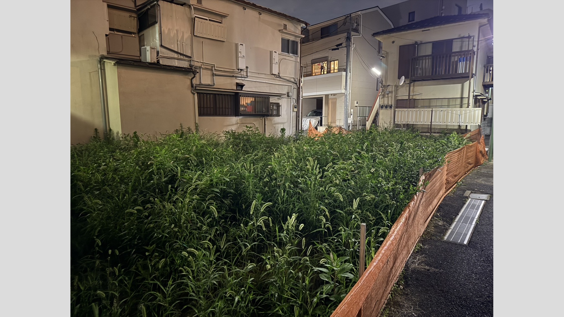 空き地の草刈り・防草シート施工工事