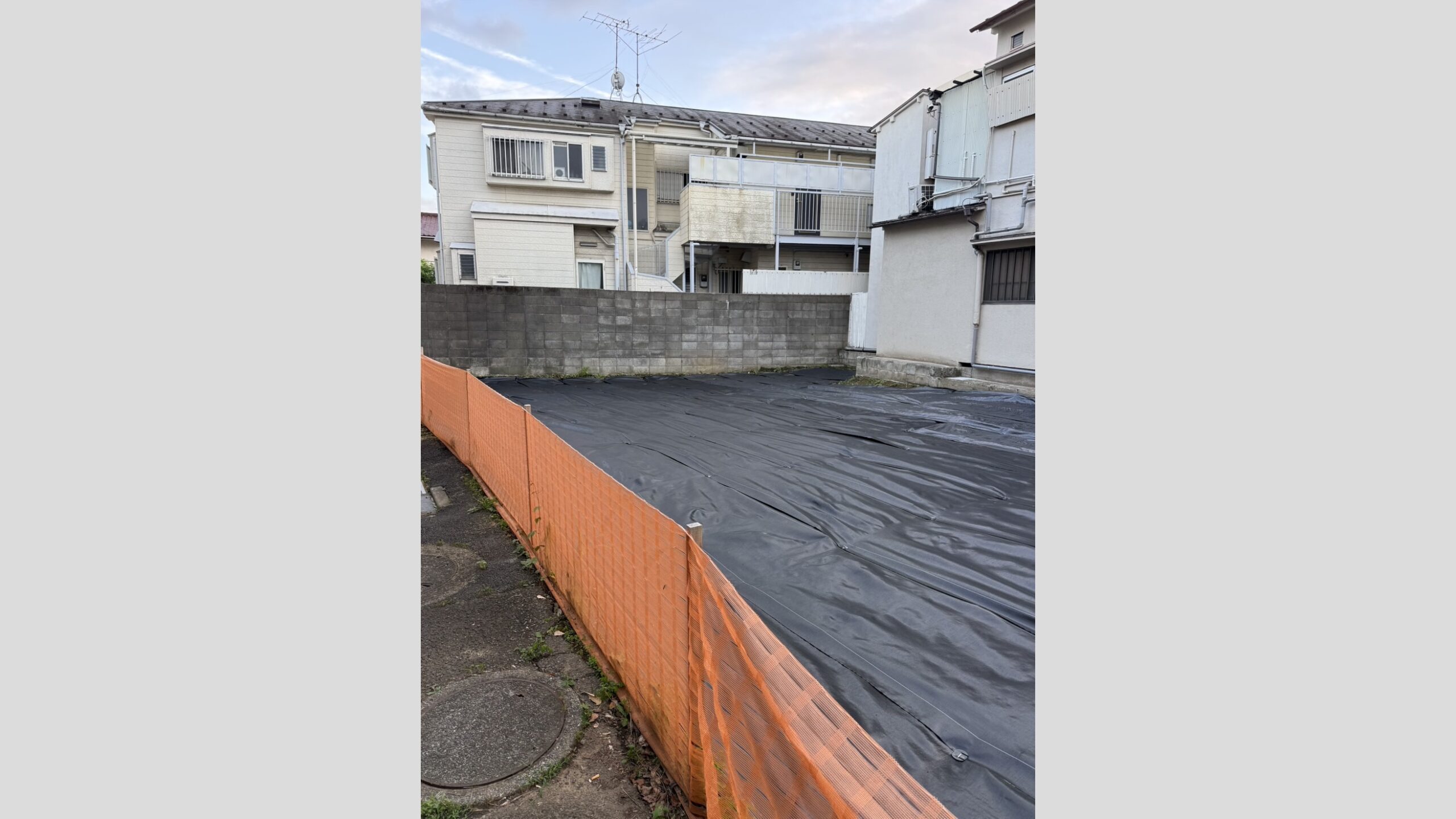 空き地の草刈り・防草シート施工工事