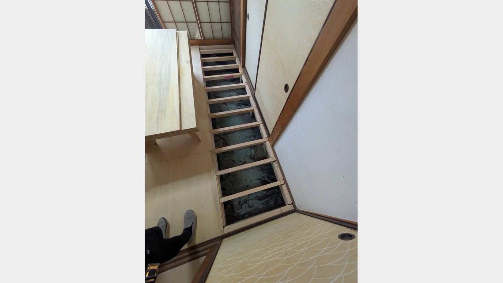 浸水した和室2部屋の床張り替え工事